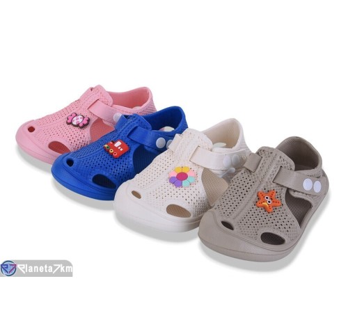 Кроки дитячі на літо (24 пар р.24-29) мікс  "IZY"