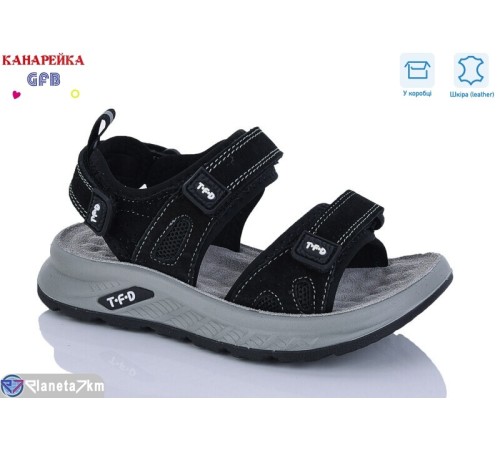 Сандалі дитячі на літо (8 пар р.27-32) чорний  "GFB-Канарейка"