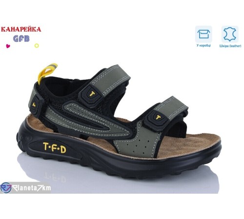 Сандалі дитячі на літо (8 пар р.27-32) хакі  "GFB-Канарейка"