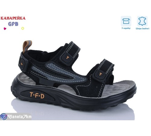 Сандалі дитячі на літо (8 пар р.27-32) чорний  "GFB-Канарейка"