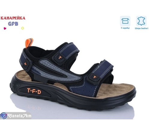 Сандалі дитячі на літо (8 пар р.32-37) синій  "GFB-Канарейка"