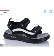 Сандалі дитячі на літо (8 пар р.32-37) чорний  "GFB-Канарейка"