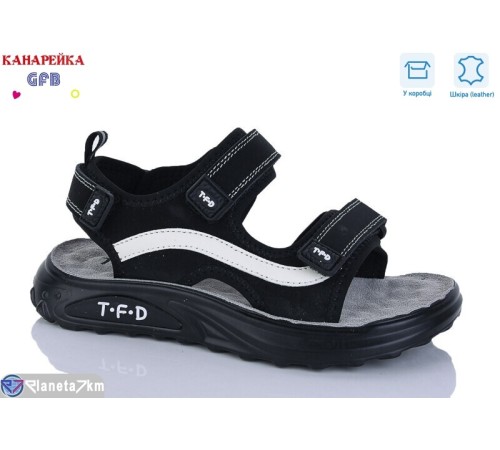 Сандалі дитячі на літо (8 пар р.32-37) чорний  "GFB-Канарейка"