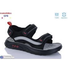 Сандалі дитячі на літо (8 пар р.32-37) чорний  "GFB-Канарейка"