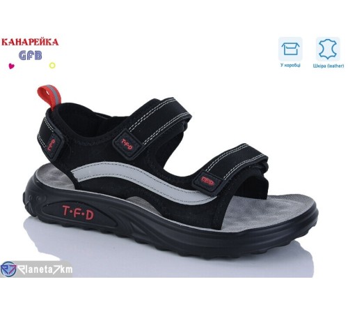 Сандалі дитячі на літо (8 пар р.32-37) чорний  "GFB-Канарейка"