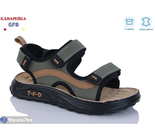 Сандалі дитячі на літо (8 пар р.32-37) хакі  "GFB-Канарейка"