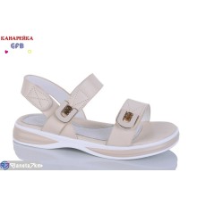 Дитячі босоніжки на літо (8 пар р.32-37) бежевий  "GFB-Канарейка"