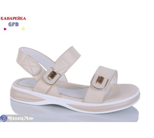 Дитячі босоніжки на літо (8 пар р.32-37) бежевий  "GFB-Канарейка"