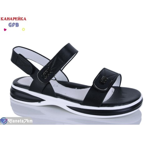 Дитячі босоніжки на літо (8 пар р.32-37) чорний  "GFB-Канарейка"