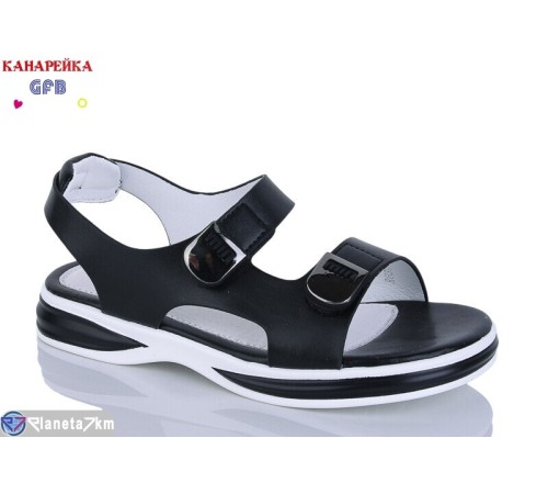 Дитячі босоніжки на літо (8 пар р.32-37) чорний  "GFB-Канарейка"