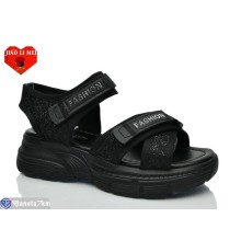 Босоніжки жіночі на літо (8 пар р.36-41) чорний  "Jiao Li Mei"