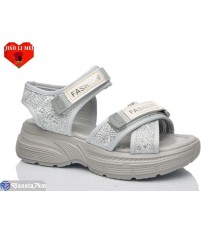 Босоніжки жіночі на літо (8 пар р.36-41) сірий  "Jiao Li Mei"