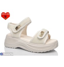 Босоніжки жіночі на літо (8 пар р.36-41) бежевий  "Jiao Li Mei"