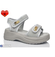 Босоніжки жіночі на літо (8 пар р.36-41) сірий  "Jiao Li Mei"