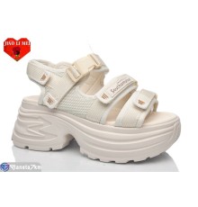 Босоніжки жіночі на літо (8 пар р.36-41) бежевий  "Jiao Li Mei"