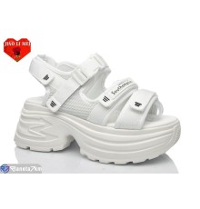 Босоніжки жіночі на літо (8 пар р.36-41) білий  "Jiao Li Mei"