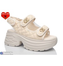 Босоніжки жіночі на літо (8 пар р.36-41) бежевий  "Jiao Li Mei"