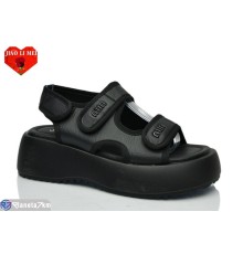 Босоніжки жіночі на літо (8 пар р.36-41) чорний  "Jiao Li Mei"