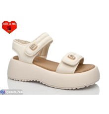 Босоніжки жіночі на літо (8 пар р.36-41) бежевий  "Jiao Li Mei"