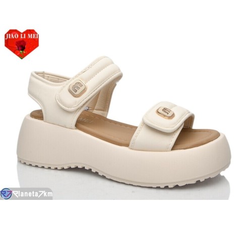 Босоніжки жіночі на літо (8 пар р.36-41) бежевий  "Jiao Li Mei"