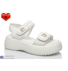 Босоніжки жіночі на літо (8 пар р.36-41) білий  "Jiao Li Mei"