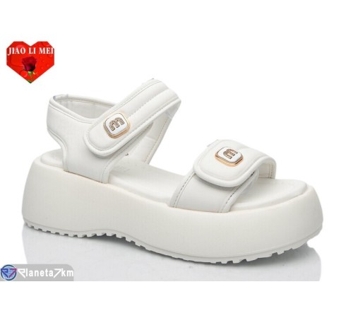 Босоніжки жіночі на літо (8 пар р.36-41) білий  "Jiao Li Mei"