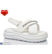 Босоніжки жіночі на літо (8 пар р.36-41) білий  "Jiao Li Mei"