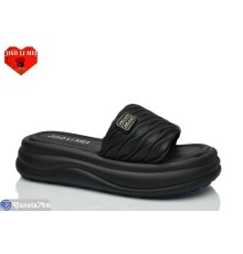 Шлепки жіночі на літо (8 пар р.36-41) чорний  "Jiao Li Mei"