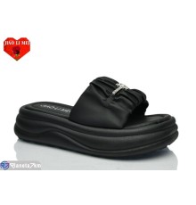 Шлепки жіночі на літо (8 пар р.36-41) чорний  "Jiao Li Mei"