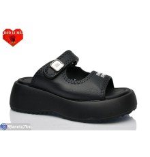 Шлепки жіночі на літо (8 пар р.36-41) чорний  "Jiao Li Mei"