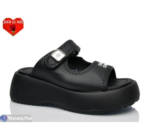 Шлепки жіночі на літо (8 пар р.36-41) чорний  "Jiao Li Mei"