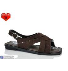 Босоніжки жіночі на літо (8 пар р.36-41) коричневий  "Jiao Li Mei"