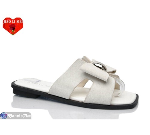Шлепки жіночі на літо (8 пар р.36-41) бежевий  "Jiao Li Mei"