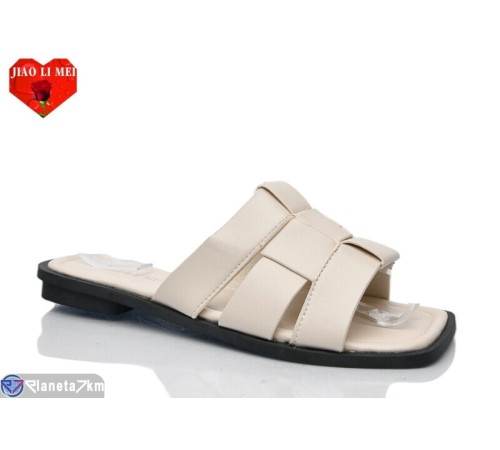 Шлепки жіночі на літо (8 пар р.36-41) бежевий  "Jiao Li Mei"