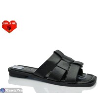 Шлепки жіночі на літо (8 пар р.36-41) чорний  "Jiao Li Mei"