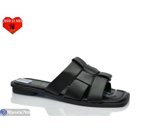 Шлепки жіночі на літо (8 пар р.36-41) чорний  "Jiao Li Mei"