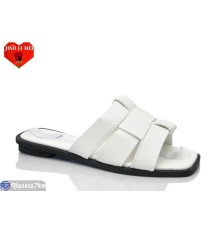 Шлепки жіночі на літо (8 пар р.36-41) білий  "Jiao Li Mei"