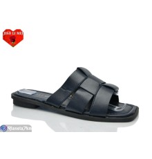 Шлепки жіночі на літо (8 пар р.36-41) синій  "Jiao Li Mei"