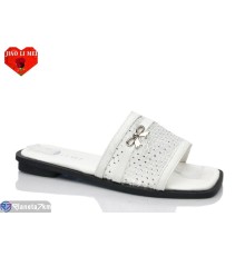 Шлепки жіночі на літо (8 пар р.36-41) білий  "Jiao Li Mei"