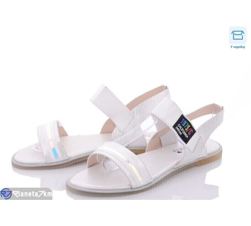 Босоніжки жіночі на літо (8 пар р.36-41) білий  "Favora"
