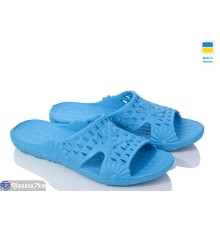 Шлепки жіночі на літо (8 пар р.37-41) блакитний  "Favora"