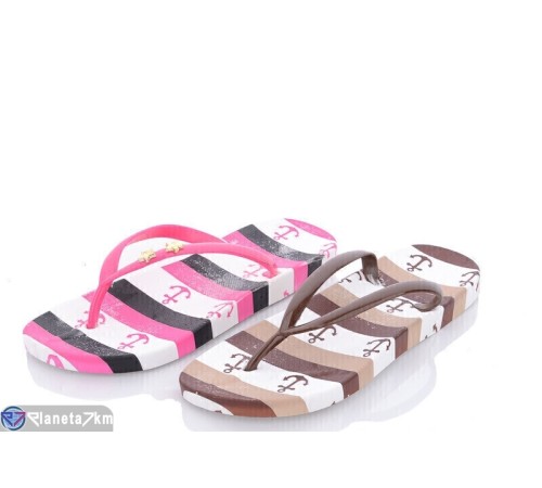 Шлепки жіночі на літо (12 пар р.36-41) мікс  "Favora"