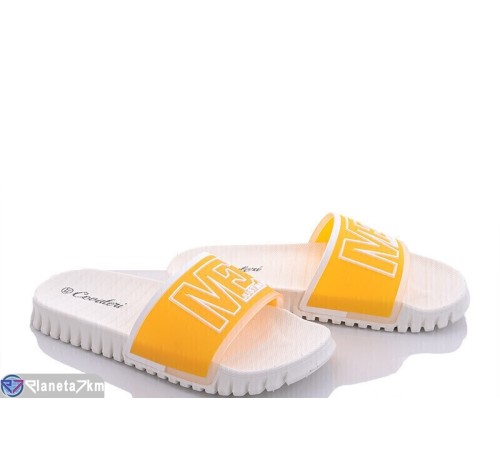 Шлепки жіночі на літо (8 пар р.36-41) жовтий  "Favora"