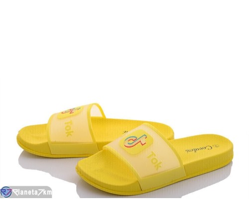 Шлепки жіночі на літо (8 пар р.36-41) жовтий  "Favora"