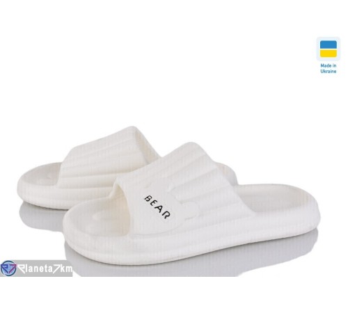 Шлепки жіночі на літо (6 пар р.36-41) білий  "Favora"