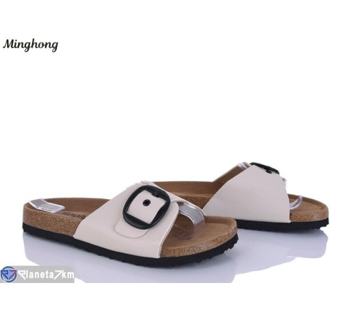 Шлепки жіночі на літо (8 пар р.36-41) бежевий  "HORSE"