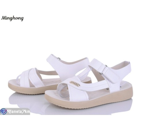 Босоніжки жіночі на літо (8 пар р.37-42) білий  "HORSE"