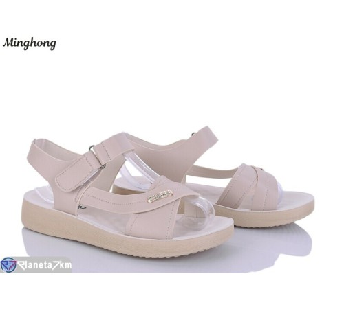 Босоніжки жіночі на літо (8 пар р.37-42) бежевий  "HORSE"