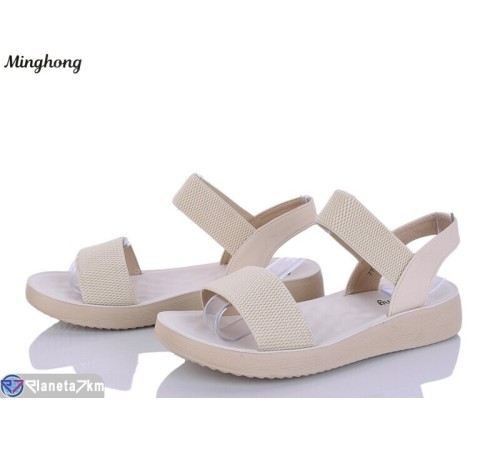 Босоніжки жіночі на літо (8 пар р.37-42) бежевий  "HORSE"