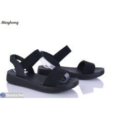 Босоніжки жіночі на літо (8 пар р.37-42) чорний  "HORSE"